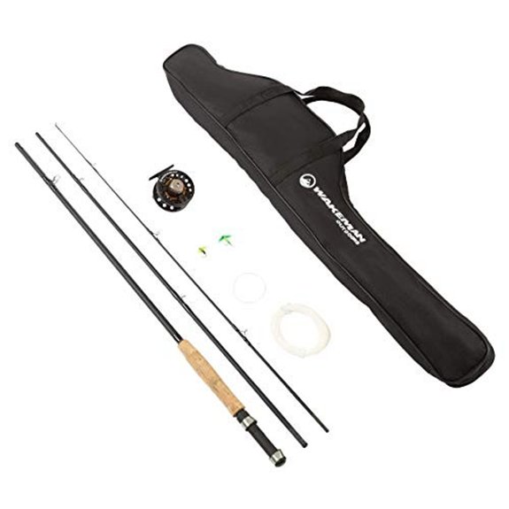 Wakeman 3-Piece Fly Fishing Rod and Reel Combo