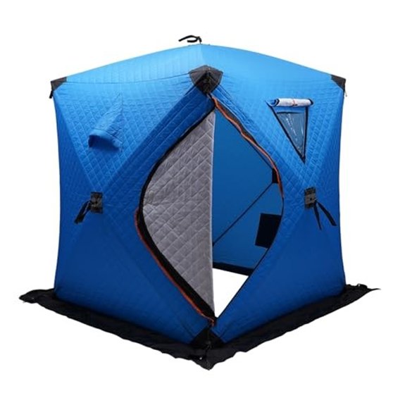 Portable 2-Person Ice Fishing Tent Hub-Style Shelter