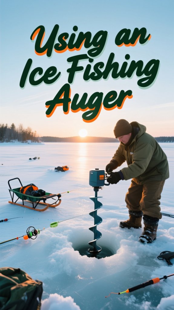 How to Use an Ice Fishing Auger