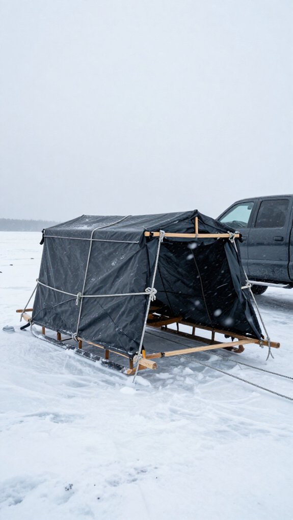 vehicle anchor for wind protection