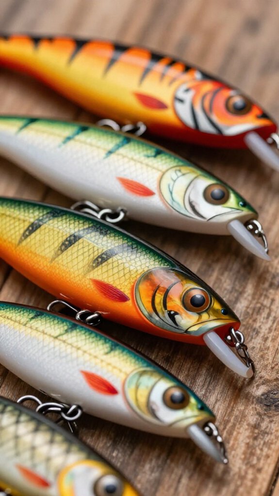 vibrant realistic fishing patterns